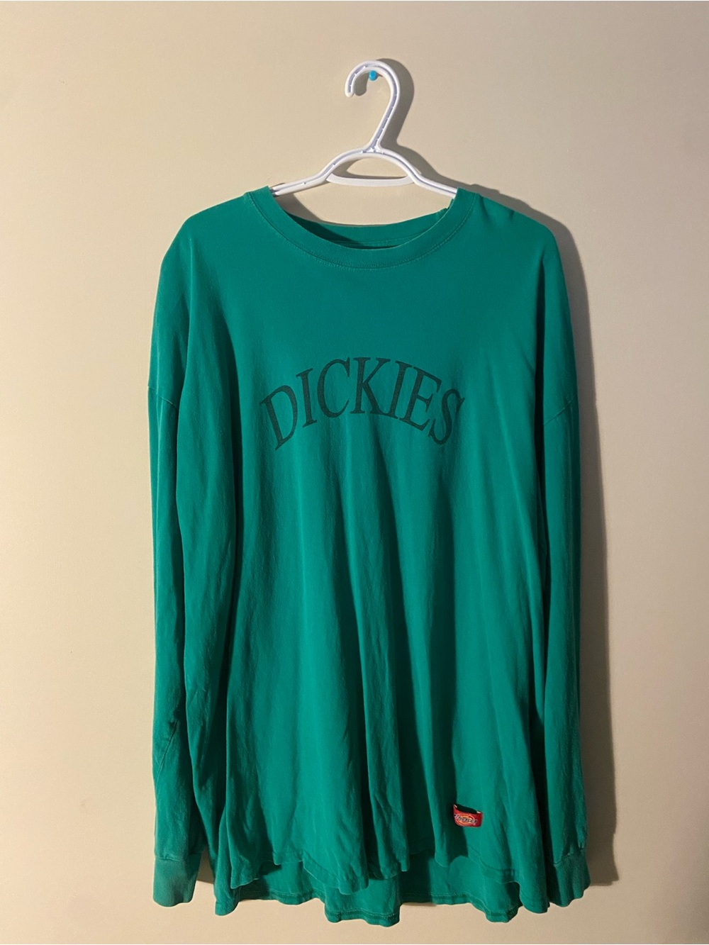 Dickies Green Long Sleeve Logo Tee